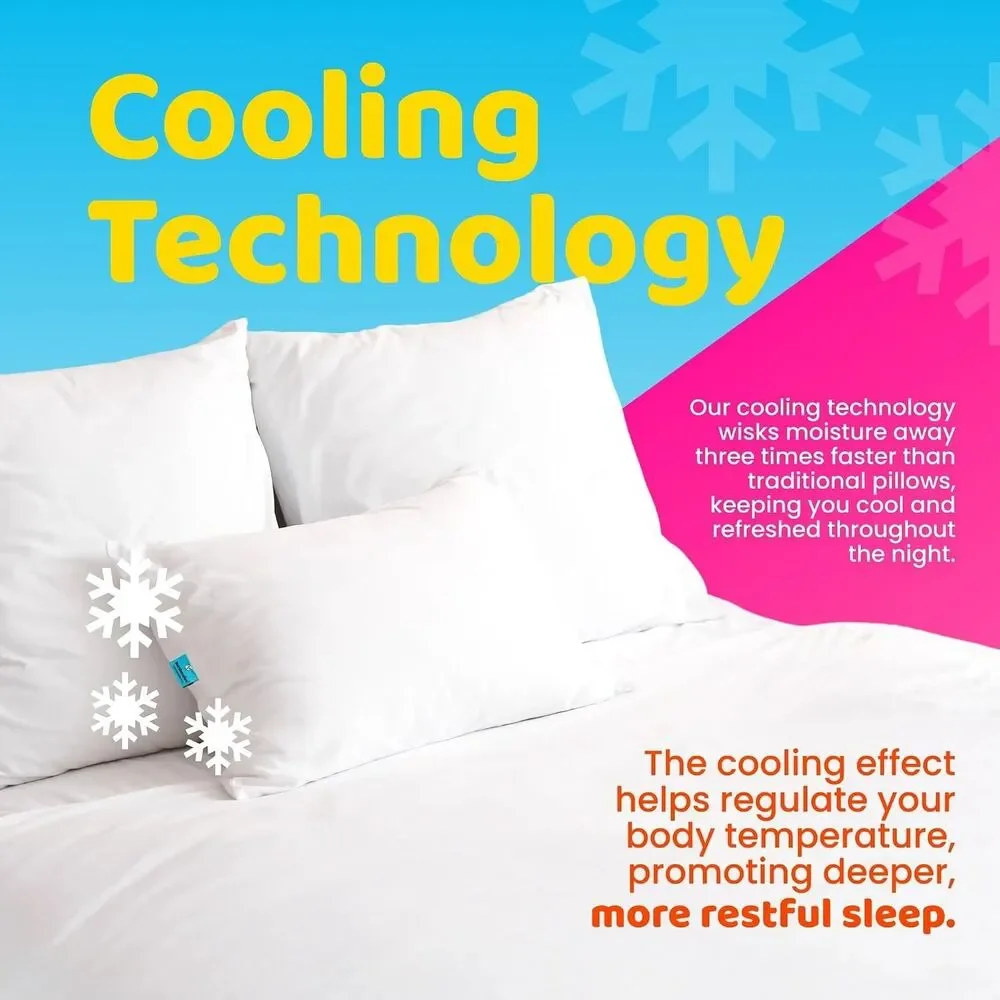 Marshmalloo Cooling Adjustable Pillow for Neck & Shoulder Support Standard Soft